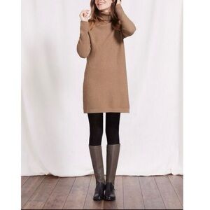 Boden Hetty Knit Turtleneck Sweater Tunic Dress